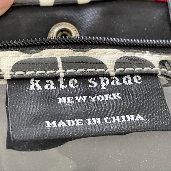 Kate Spade 10th anniversary coated canvas cosmetic travel case - Picture 8 of 8